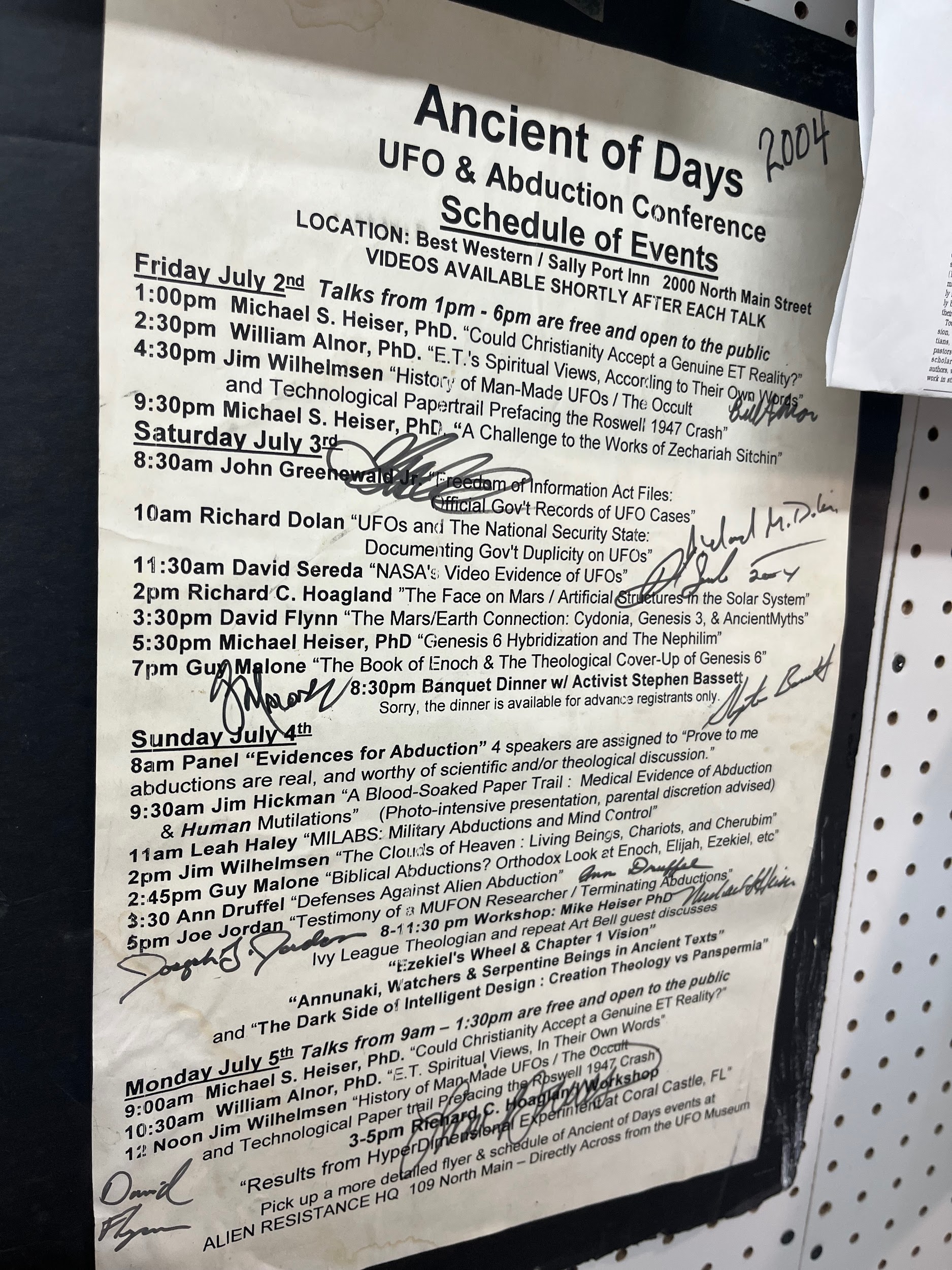 Speaker at the Christian Symposium on Aliens