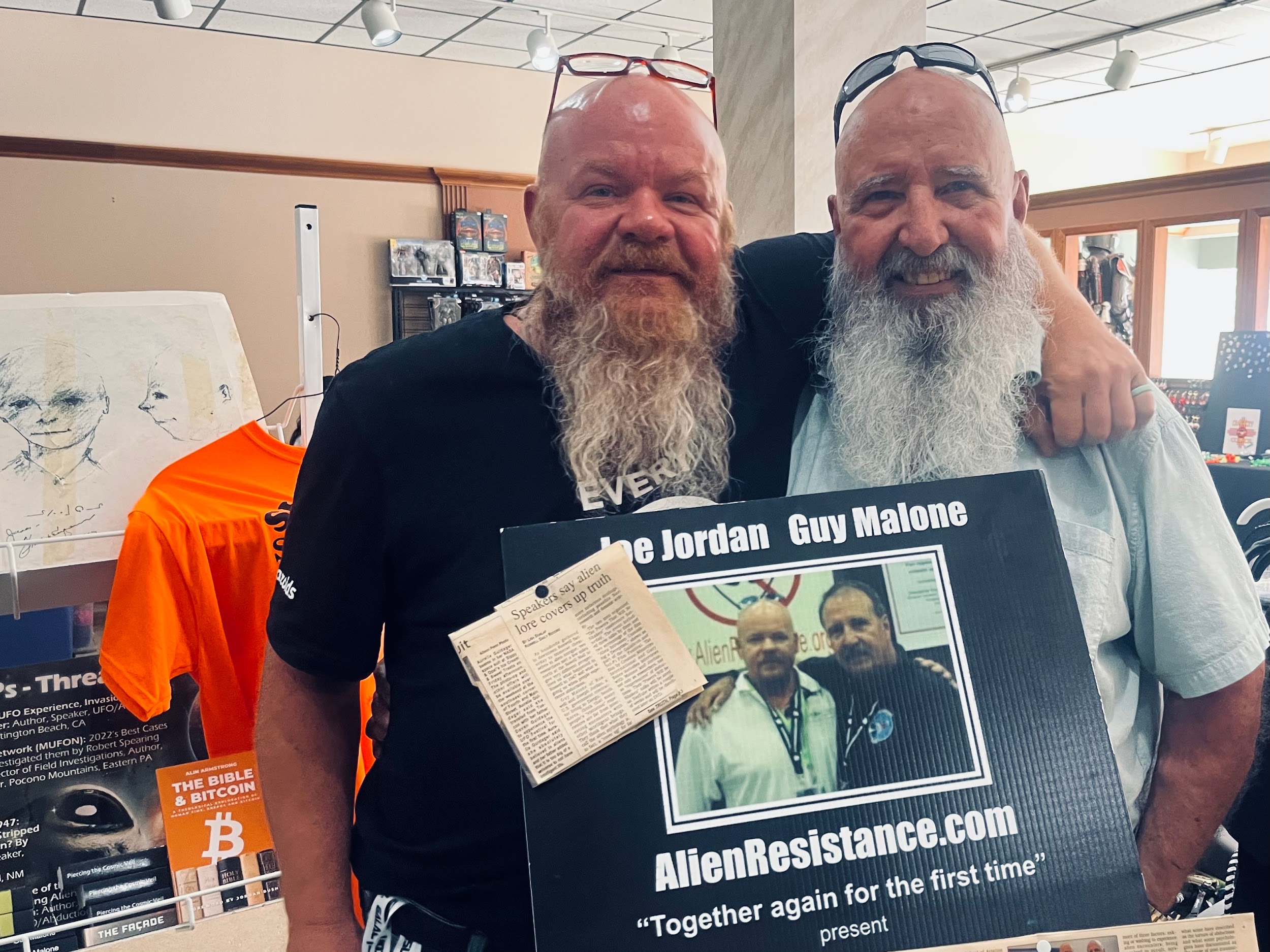 Wide-view photo from a Christian Symposium on Aliens conference