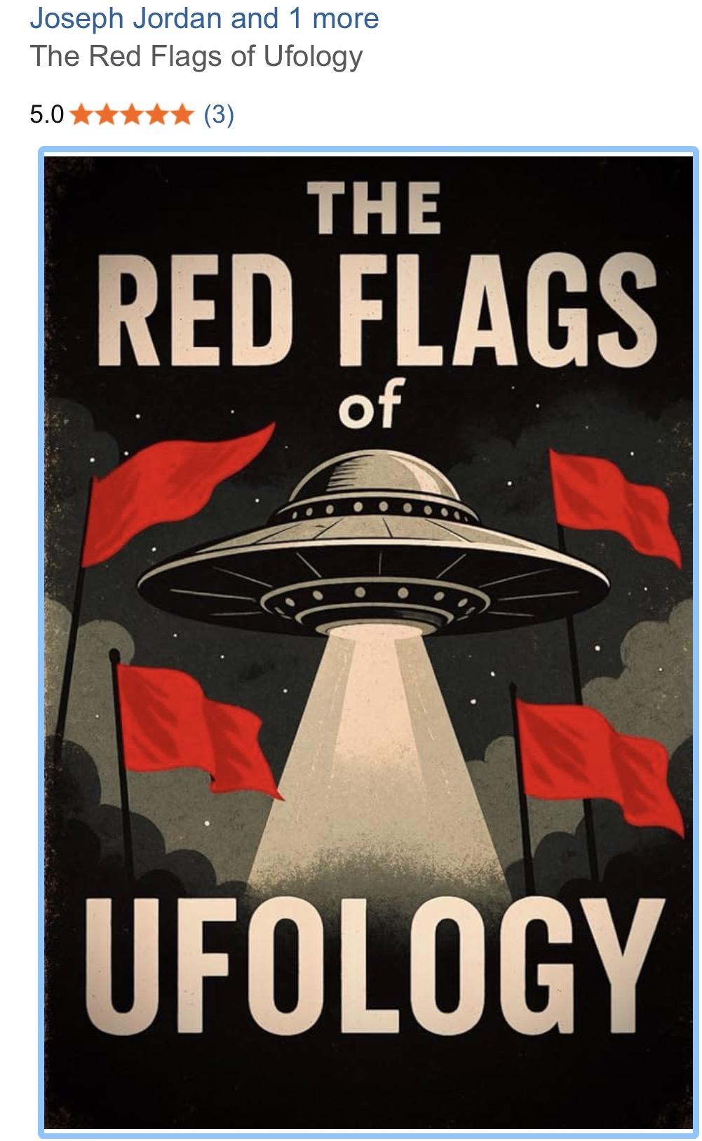 Red Flags of Ufology — book cover by Joseph Jordan and Guy Malone